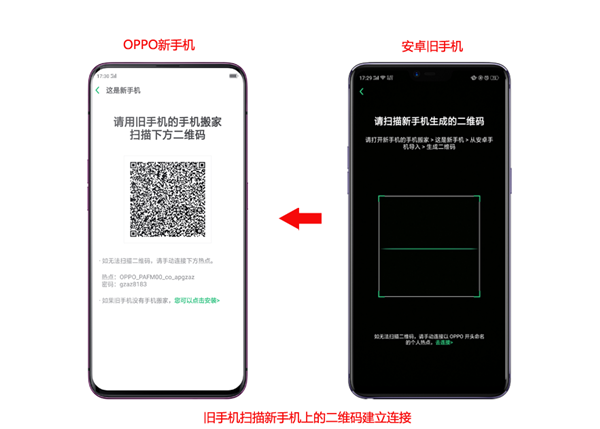 oppo手机里把旧手机数据转移到新手机的方法讲解截图