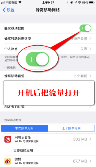 iPhone解除流量下载限制的具体操作截图