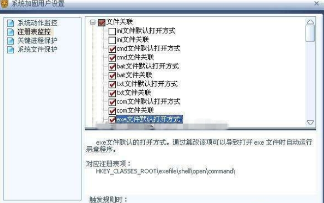 瑞星杀毒软件设置注册表监控的基础操作截图