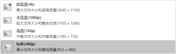 PPT把文件导出保存成超清视频的基础操作截图