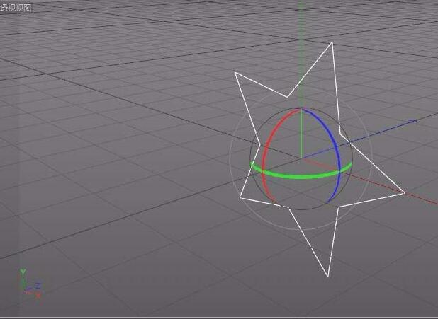 c4d做出五角星的操作过程截图