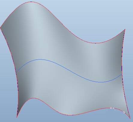 ProE创建双向边界混合曲面的具体操作截图