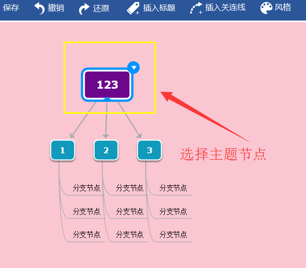 迅捷思维导图给导图加编号的操作流程截图