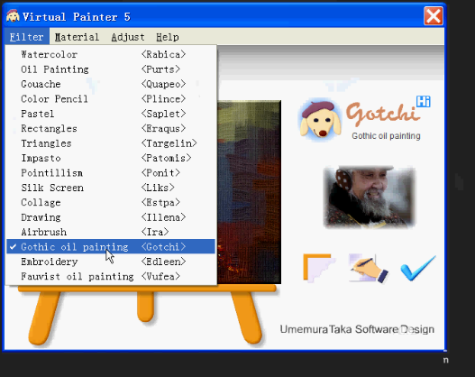 Painter制作哥特式油画的操作过程截图