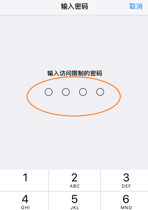 开启iPhone手机访问限制功能的具体操作截图