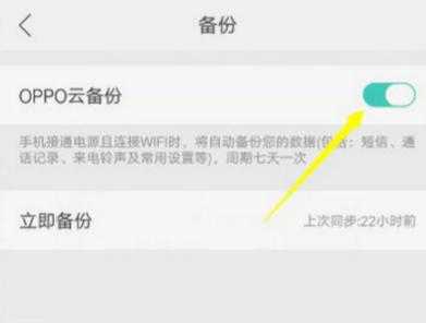 OPPO手机使用云服务备份的详细操作截图