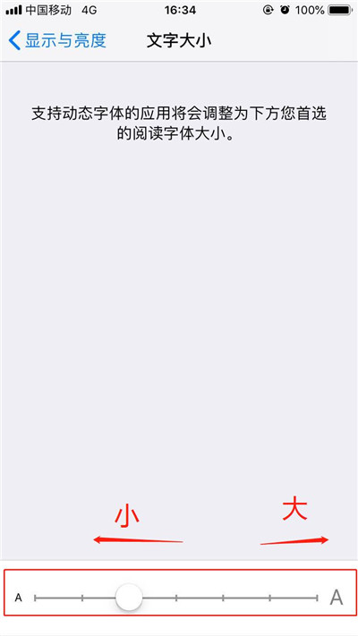 iPhoneXs Max调整字体大小的简单操作截图