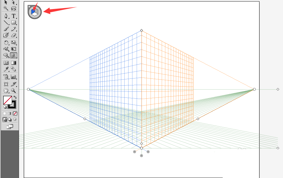 ai中使用透视格工具设计出立体图形的详细操作方法截图