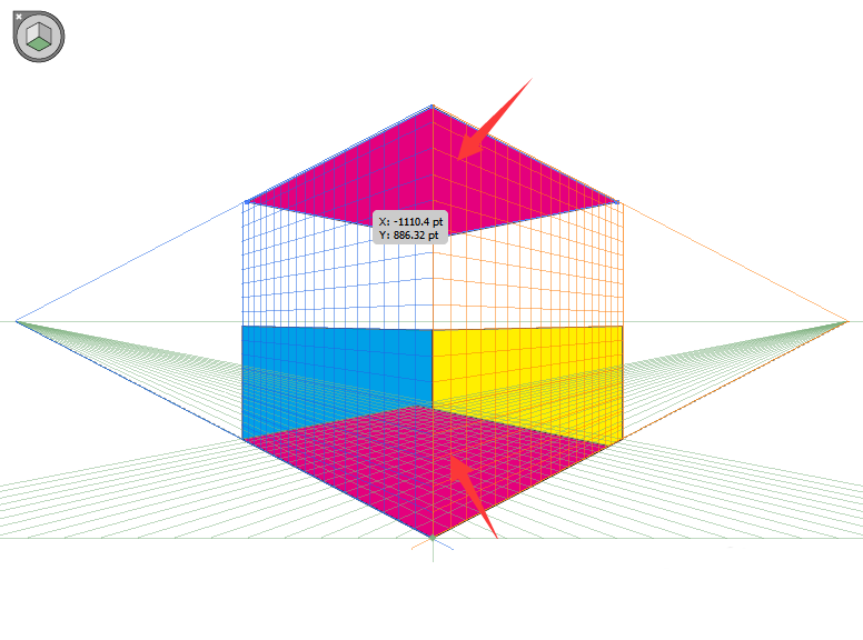 ai中使用透视格工具设计出立体图形的详细操作方法截图