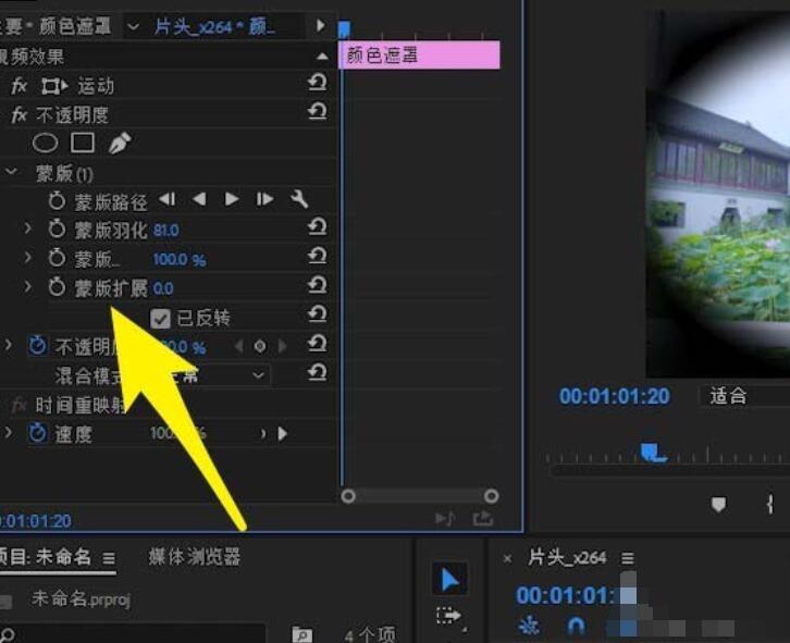 premiere给视频制作眨眼效果的图文操作截图