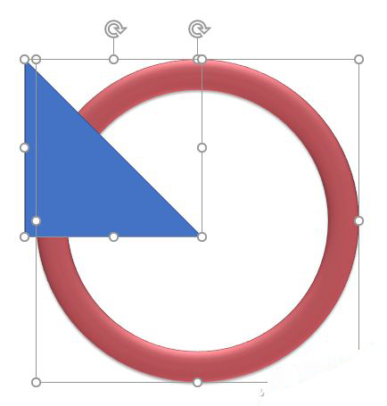 PowerPoint制作一个酷酷的叠加半环图形的详细操作截图