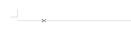 Word中添加剪切线的操作方法截图