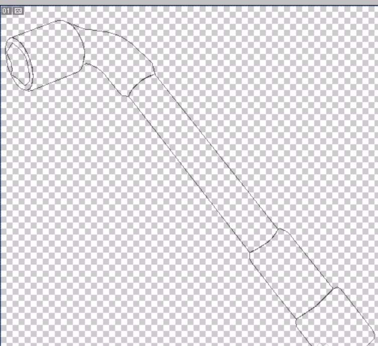 ps制作套筒扳手矢量图的操作步骤截图