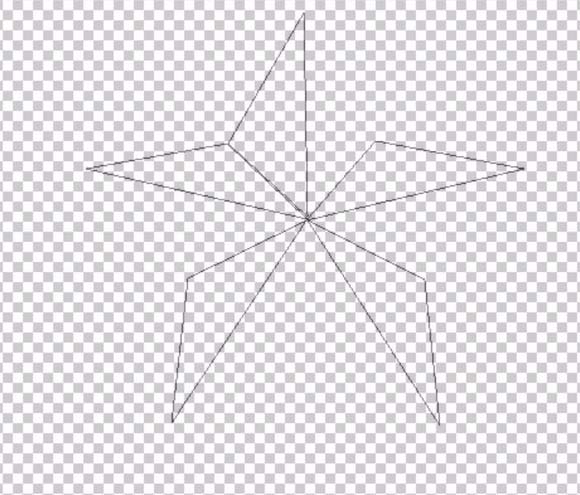ps绘制立体发光红色五角星的使用操作截图