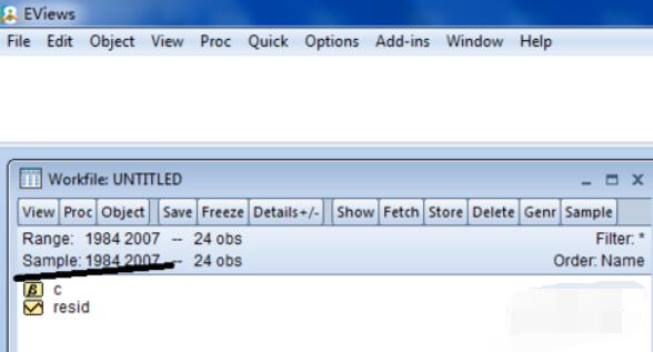 Eviews建立workfile的操作方法截图