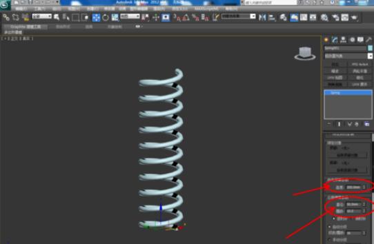 3dmax2012制作弹簧的方法步骤截图