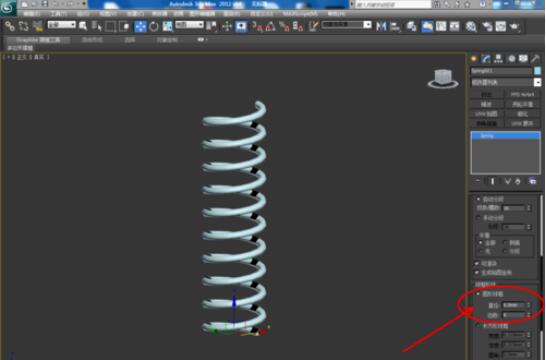 3dmax2012制作弹簧的方法步骤截图