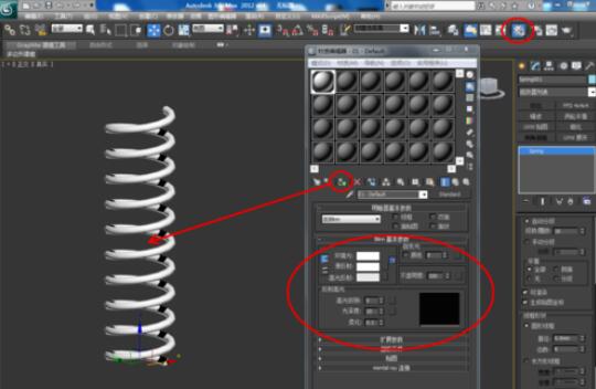 3dmax2012制作弹簧的方法步骤截图