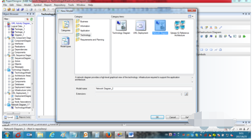 powerdesigner建立网络图的操作步骤截图