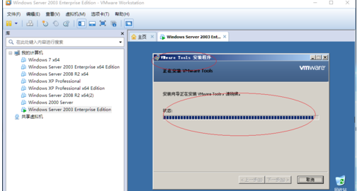 Windows Server 2003虚拟机安装VMware Tools的操作教程截图