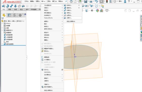 solidworks2019中加厚命令使用操作步骤截图