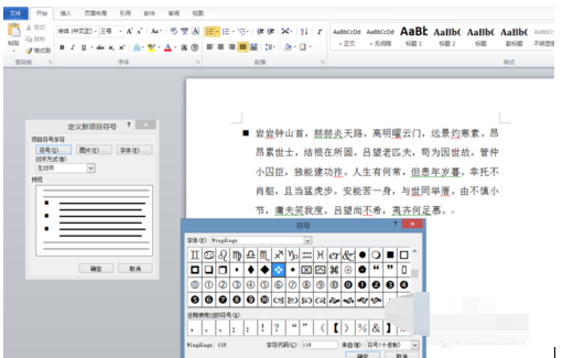 word2010项目符号的操作教程截图