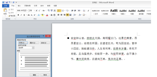 word2010项目符号的操作教程截图