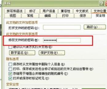 word2003文档设置密码保护的操作方法截图