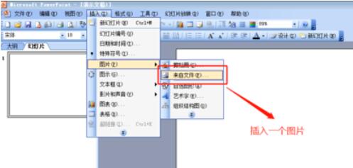 Power Point2003中裁剪图片并设置图片边框线条的具体操作步骤截图