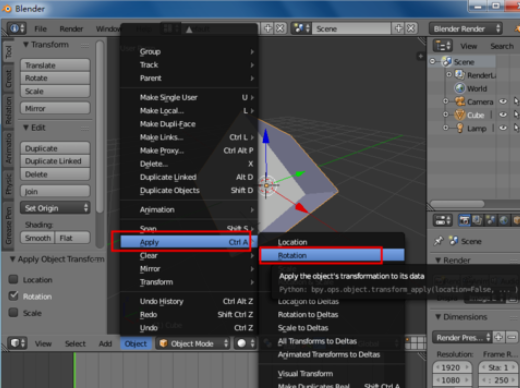 Blender中设置模型旋转的详细步骤截图