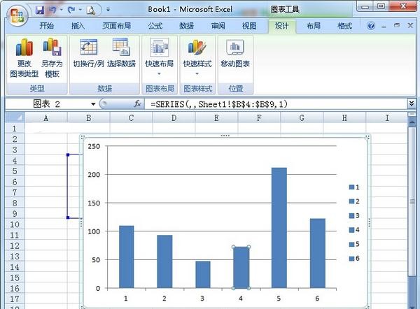 excel2007更改图表单个系列样式的操作方法截图