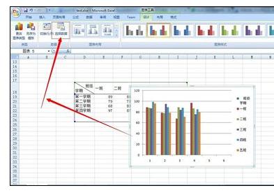 excel2007进行图表数据展示的相关操作步骤截图