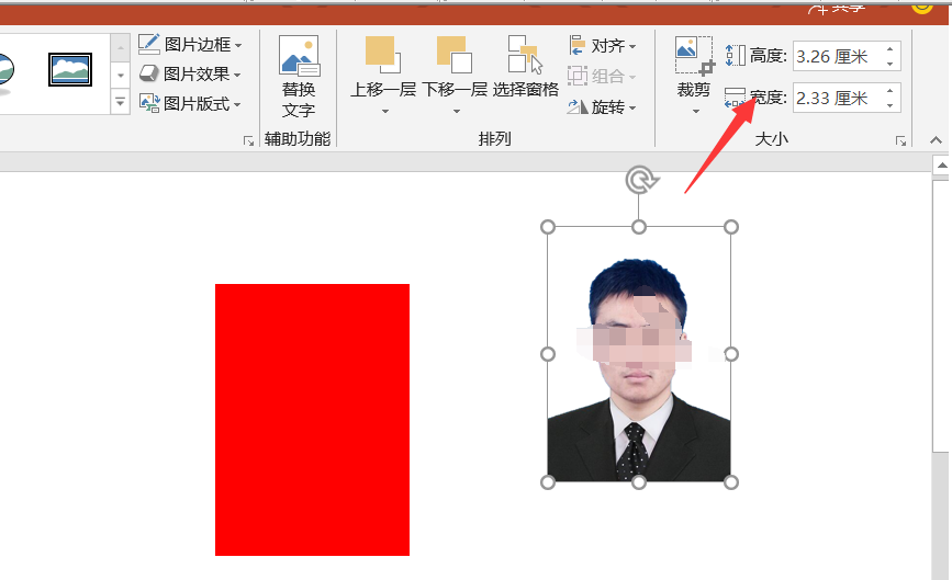 使用PPT制作个人证件照的操作教程截图