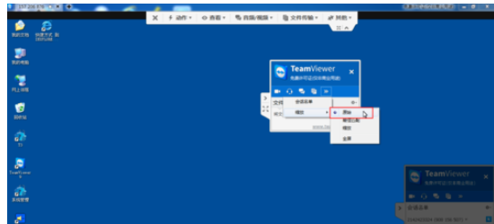 teamviewer中使用面板对窗口缩的操作流程介绍截图