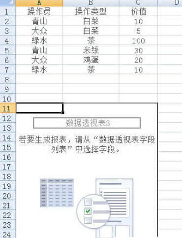 excel2007制作数据透视表的操作教程截图