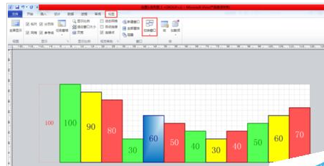 Microsoft Office Visio制作条形图的操作步骤截图