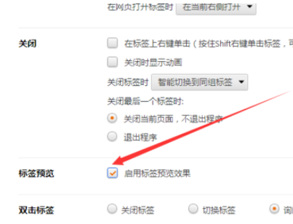 猎豹浏览器关掉标签预览效果的使用方法截图