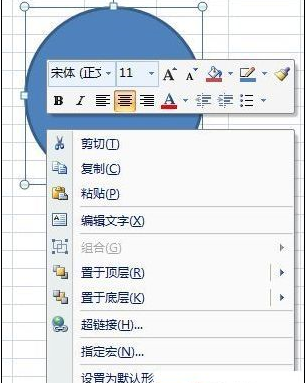 excel2007制作一个圆形电子印章的操作方法截图