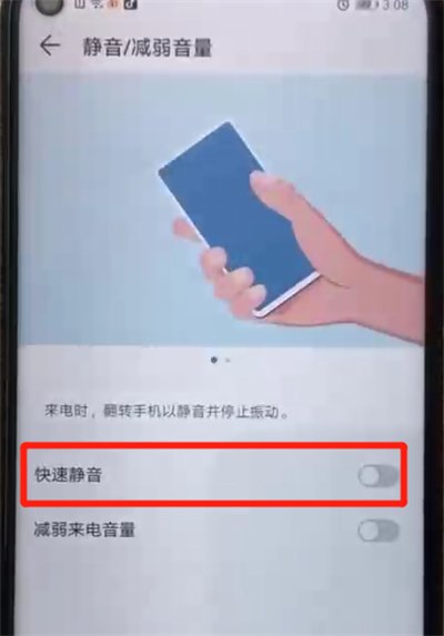 荣耀20pro中设置翻转静音的操作教程截图