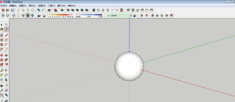 草图大师绘制三维球体模型的具体操作步骤截图