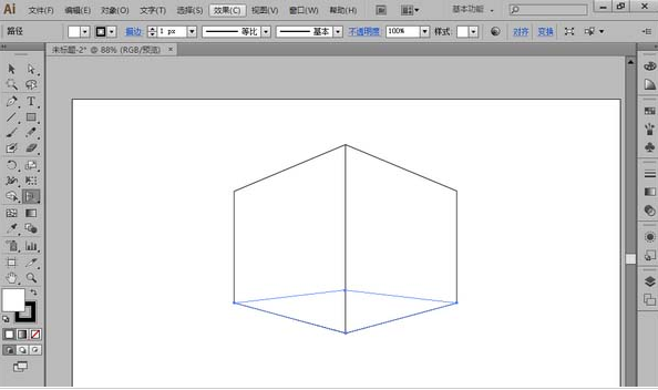 Adobe Illustrator CS6中使用透视网格工具绘制三维图片的操作教程截图