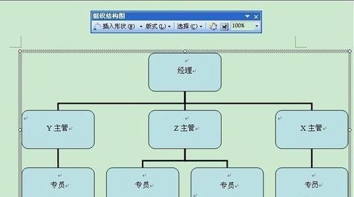 Microsoft Office 2003绘制组织结构图的操作步骤截图