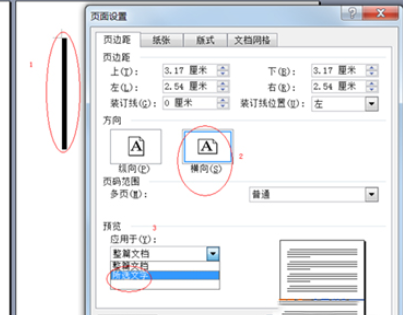 Word 2010设置任意页为横向页的操作教程截图