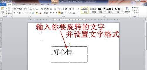 word2003中旋转文字的操作步骤截图