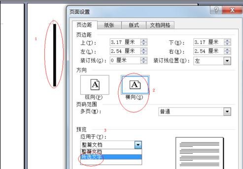 word2003将任意页调整为横向的具体方法截图