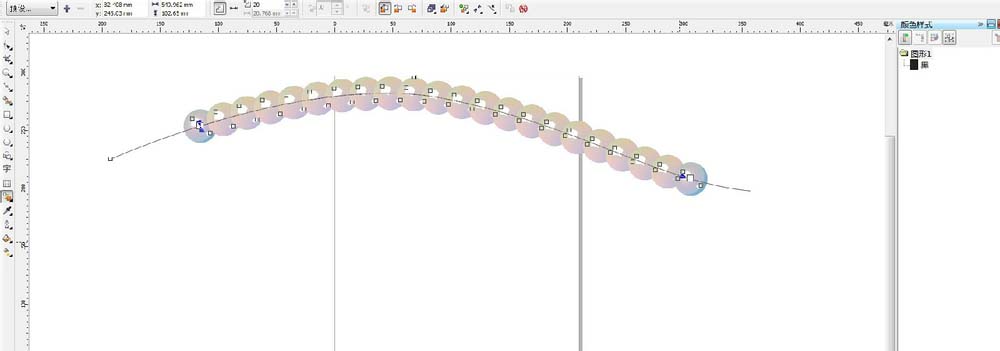 CorelDraw X4做出珍珠项链的方法步骤截图