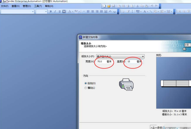 BarTender双排标签纸打印的方法步骤截图