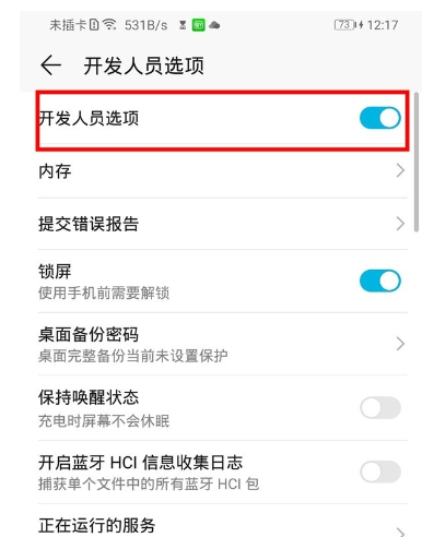 荣耀20青春版中打开开发者选项的操作教程截图