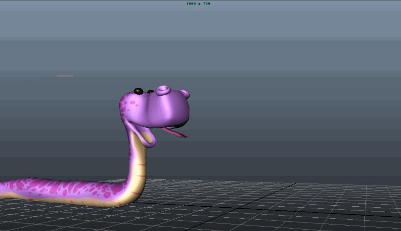 maya制作蛇游动动画的操作方法截图