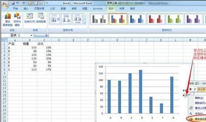 excel2007设置次坐标轴的操作步骤截图